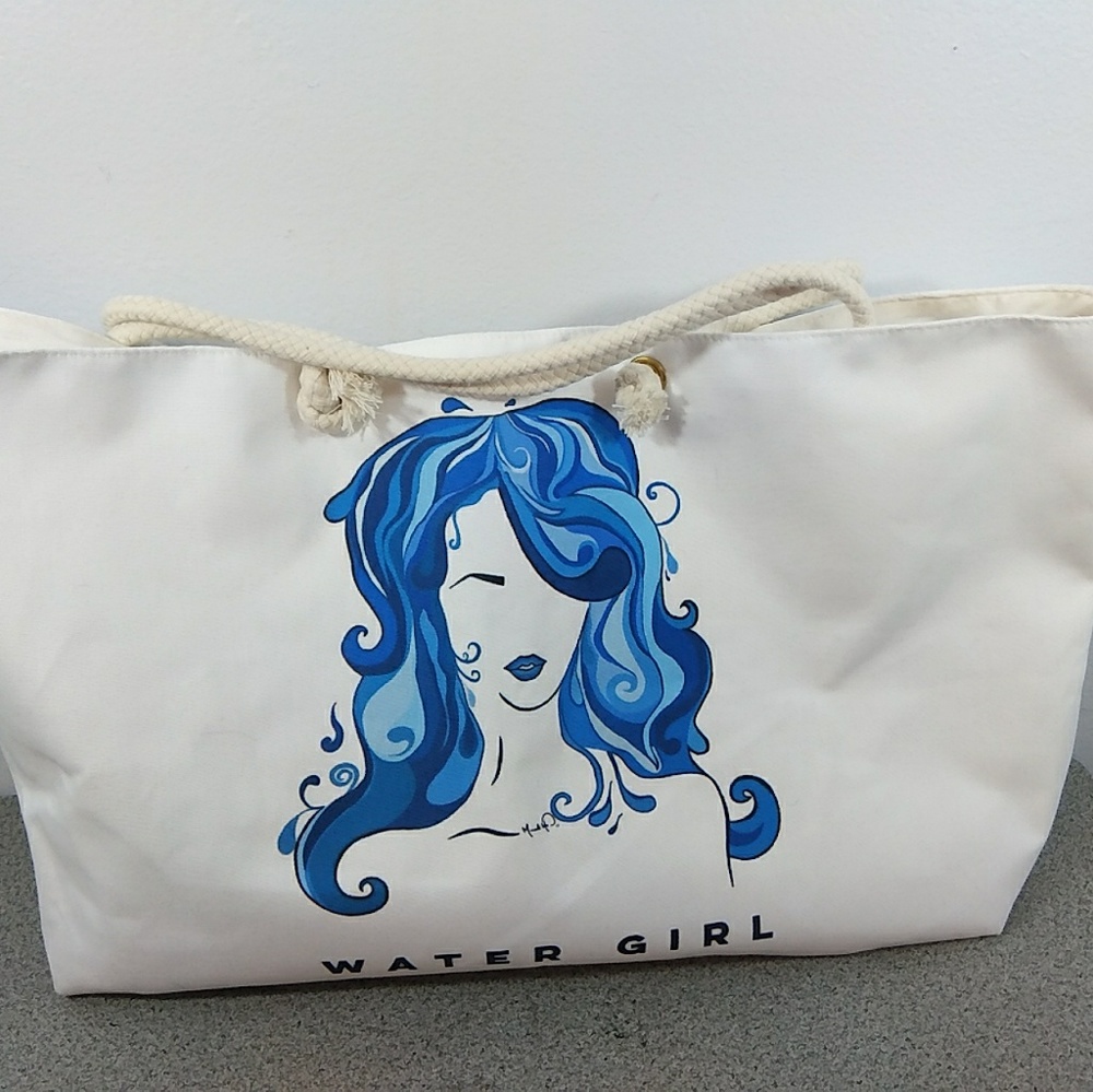 Water Girl Weekender Tote Bag Penny Prints Large